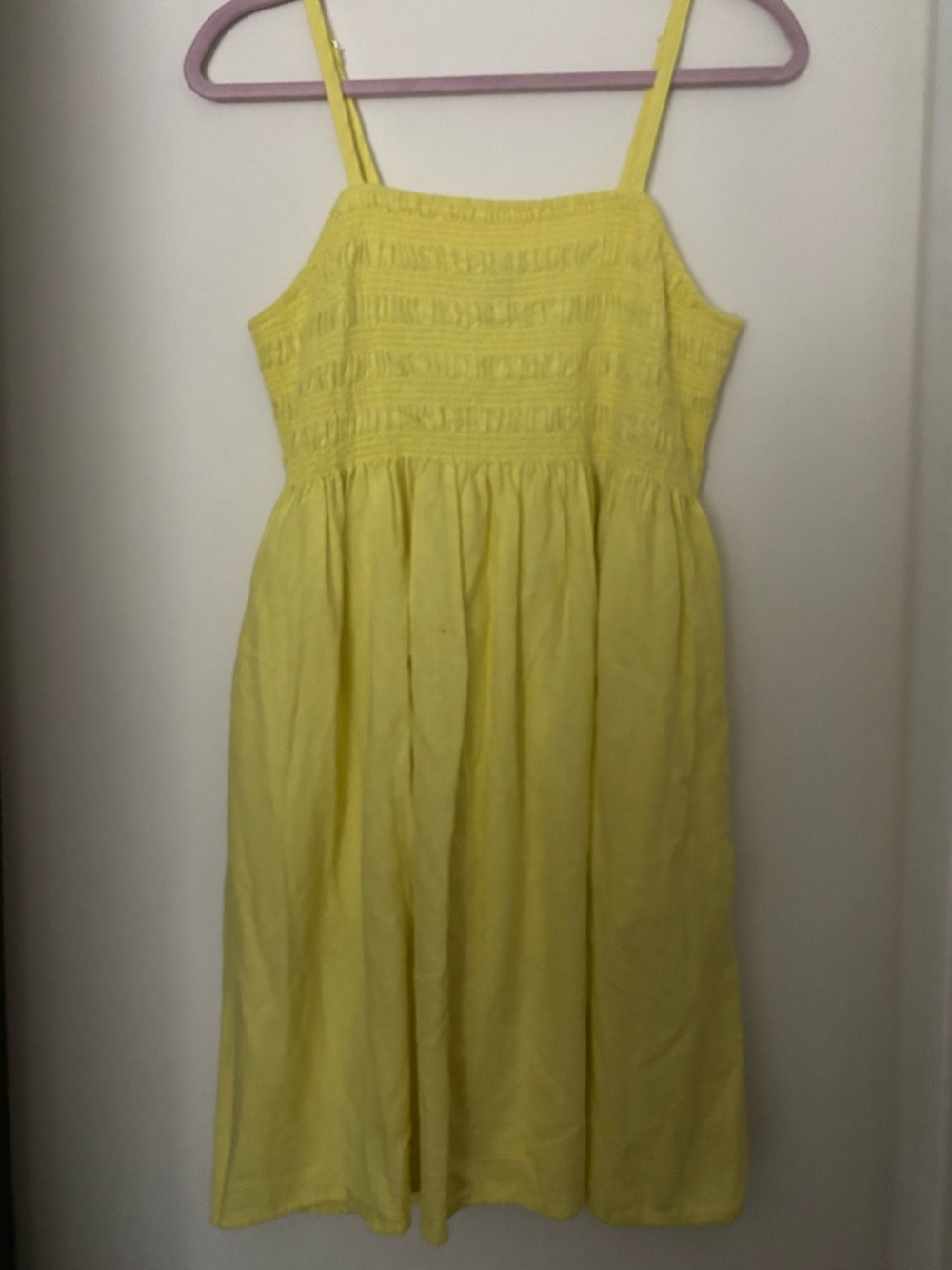 Universal Thread Yellow Sleeveless Smocked Sundress